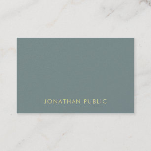 Carte De Visite Modèle simple de couleurs élégantes modernes de