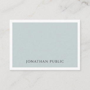 Carte De Visite Modèle simple minimaliste professionnel de vert