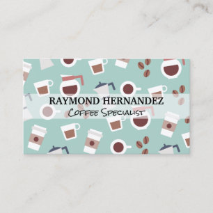 Carte De Visite Modèles de fond pour café
