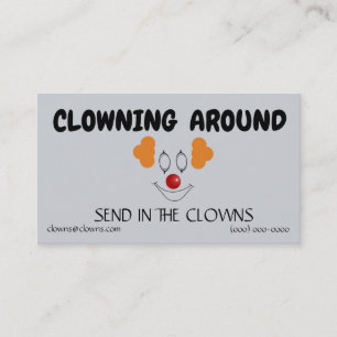 Carte De Visite Modèles de logos de clown