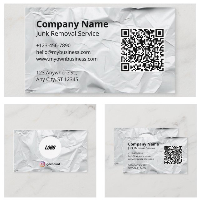 Carte De Visite Modèles de logos de services de déblaiement d'enco (Junk Removal Hauling Service Logo Templates Ideas Business Card
)