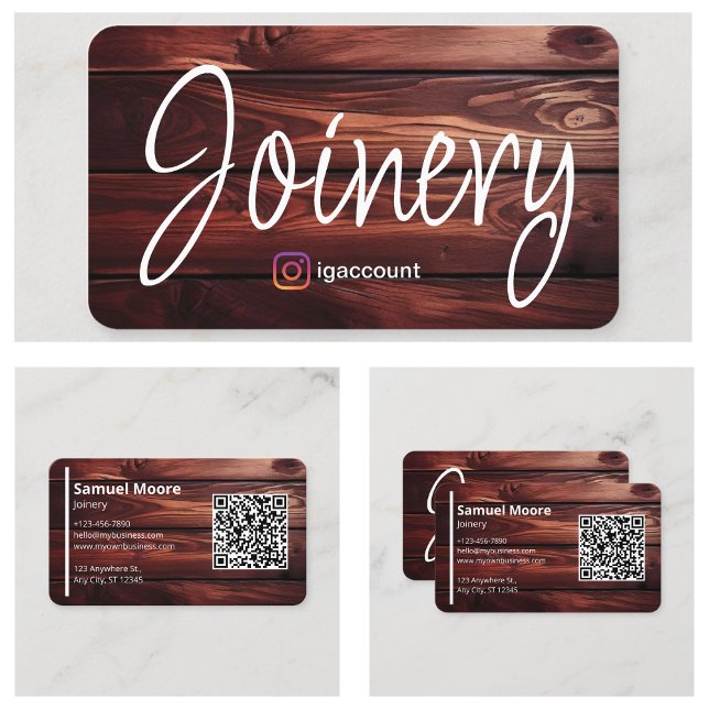 Carte De Visite Modèles de visites de menuiserie (Joinery Visit Designs Templates Business Card
)