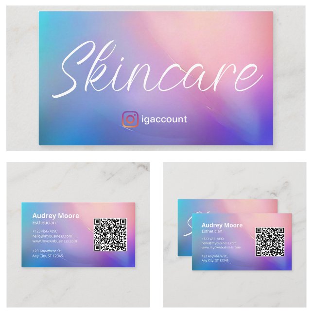 Carte De Visite Modèles d'esthéticienne (Esthetician Templates Business Card
)