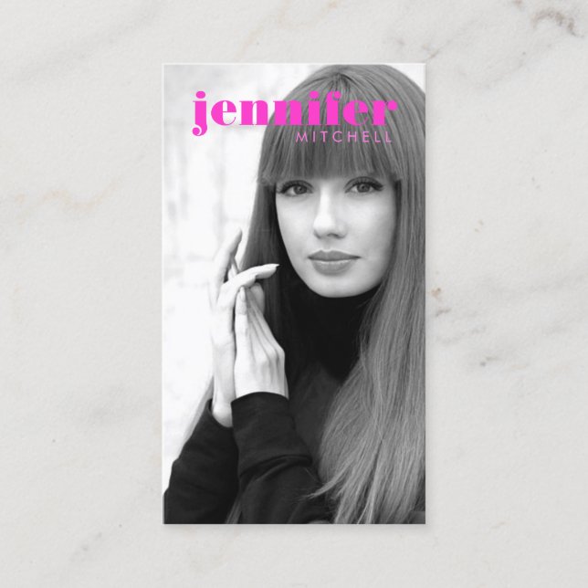 Carte De Visite Modèles et acteurs Capture d'écran moderne IV (Devant)