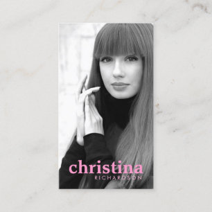 Carte De Visite Modèles et Headshot moderne III d'acteurs