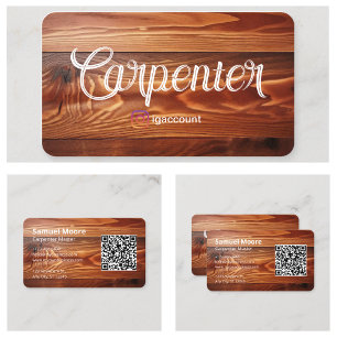 Carte De Visite Modèles pour menuisiers ébénistes et charpentiers