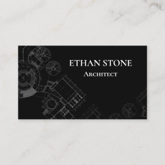 Carte De Visite Modern Architect Business Card