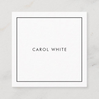 Carte de visite Modern Black White Business Card