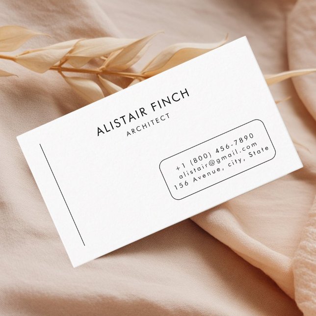 Carte De Visite Modern Clean Minimal Business Card Template (Créateur téléchargé)