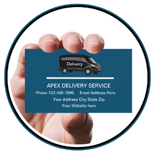 Carte De Visite Modern Delivery Service Business Cards