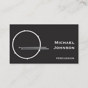 Carte De Visite Modern Drummer Percussion