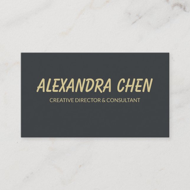 Carte De Visite Modern Elegant Minimalist QR Code (Devant)