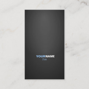 Carte De Visite Modern font in two colors with