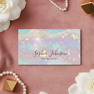 Carte De Visite Modern Glitter Business Card