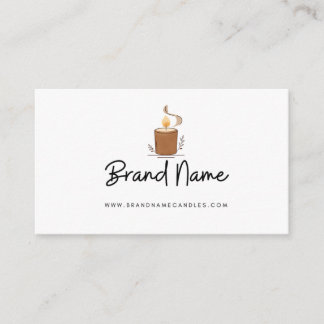 Carte De Visite Modern Hand-Poured Soy Candle Business Card