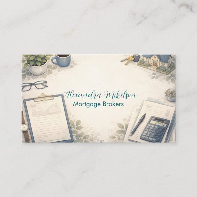 Carte De Visite Modern Insurance Advisor Professional (Devant)
