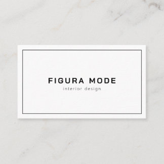 Carte De Visite Modern Interior Designer Business Card