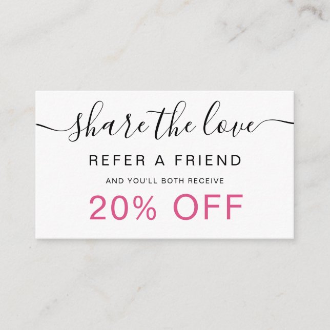 Carte De Visite modern minimalist black and white (Devant)