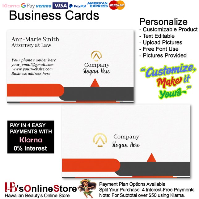 Carte De Visite Modern Minimalist Company Red Black White Logo (Modern Minimalist Company Red Black White Logo Business Card.)