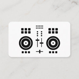 Carte De Visite Modern Minimalist DJ 
