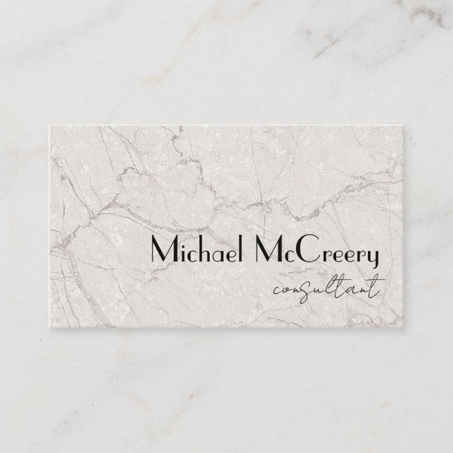 Carte De Visite Modern Minimalist Masculine Luxury Professional (Devant)