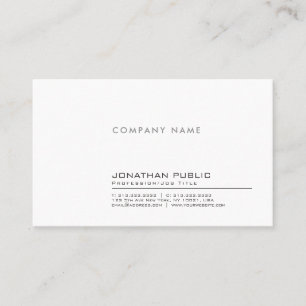 Carte De Visite Modern Professional Elegant Simple Company