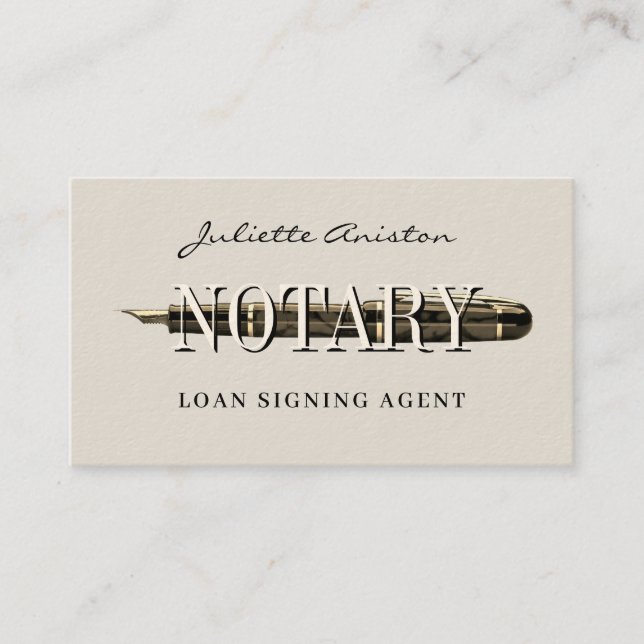 Carte De Visite Modern professional notary public Business Card (Devant)