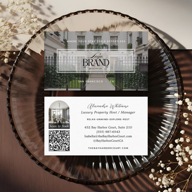 Carte De Visite Modern Professional Photo Rental Property Logo (Modern Professional Photo Rental Property Logo Business Card)