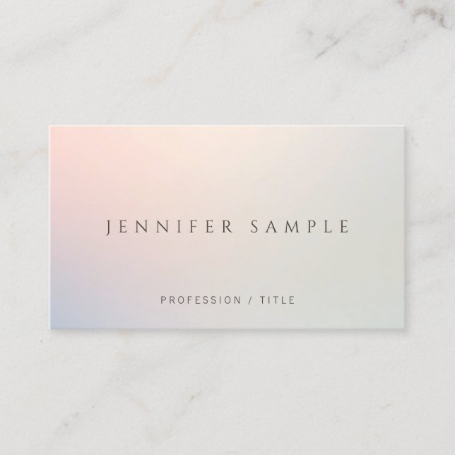 Carte De Visite Modern Professional Simple Template Elegant (Devant)