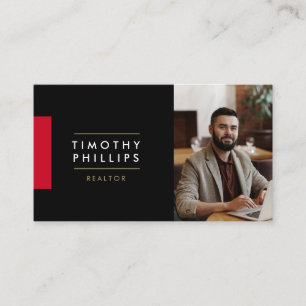 Carte De Visite Modern Real Estate Agent Business Card 