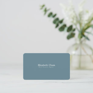 Carte De Visite Modern Realtor Promotionnel simple noir blanc