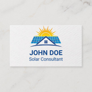 Carte De Visite Modern Solar Energy Business Card