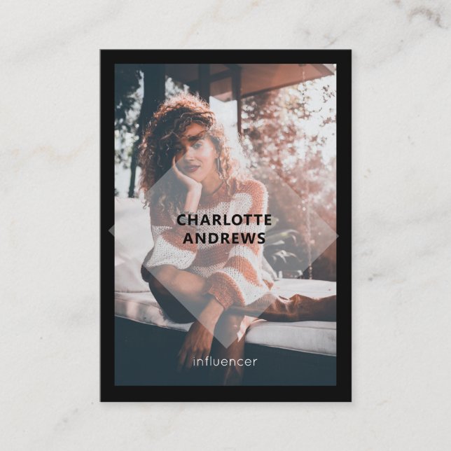 Carte de visite moderne (Devant)