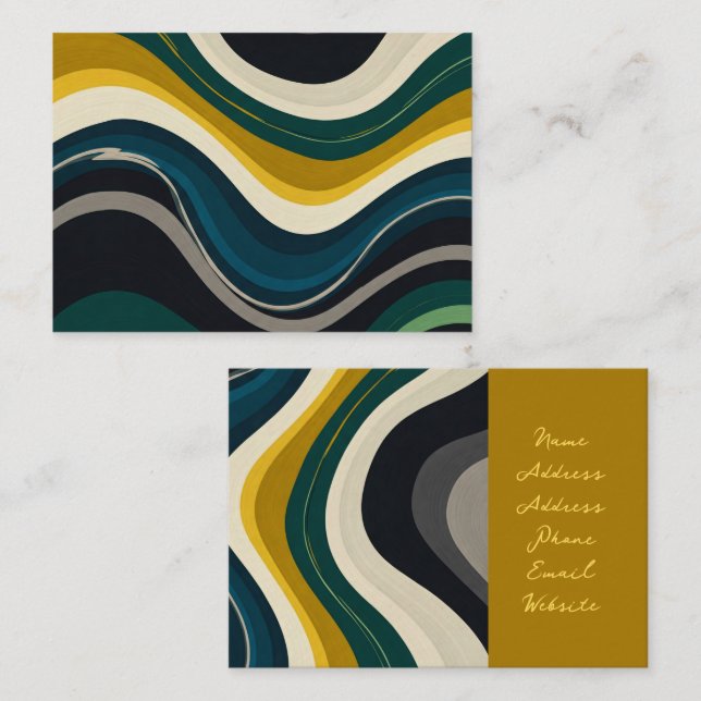 Carte de visite moderne (Devant / Derrière)