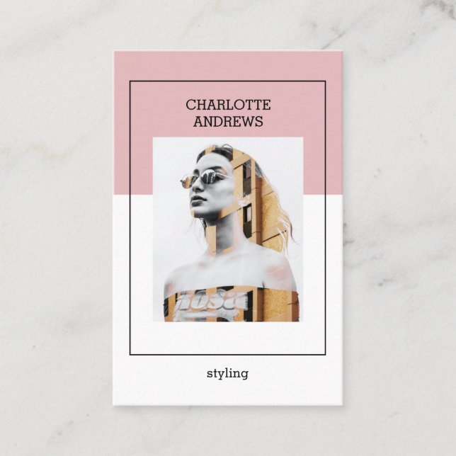 Carte de visite moderne (Devant)