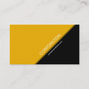 carte de visite moderne à texte orange