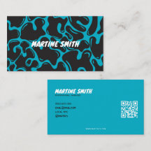 carte de visite moderne abstraite groovy