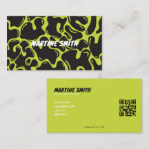 carte de visite moderne abstraite groovy