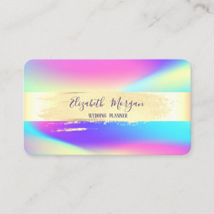 Carte De Visite Moderne, Bande d'or, Holographie de pointe