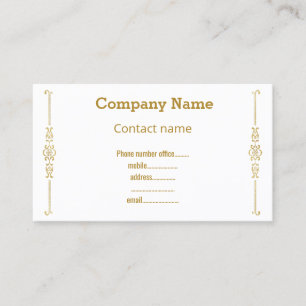 CARTE DE VISITE MODERNE BLANC VERT