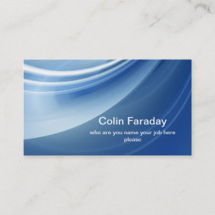 carte de visite moderne bleu