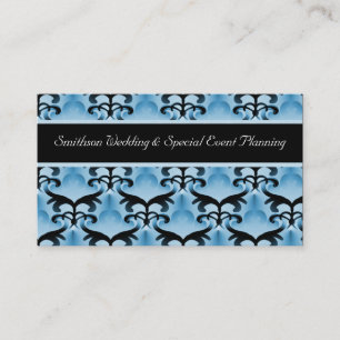 Carte de visite moderne, Bleu doux
