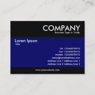 Carte De Visite Moderne - Bleu foncé