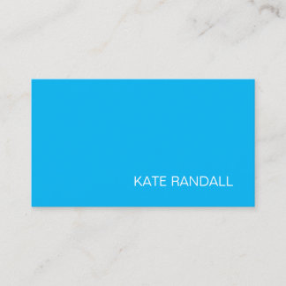 Carte De Visite Moderne Blue Professional