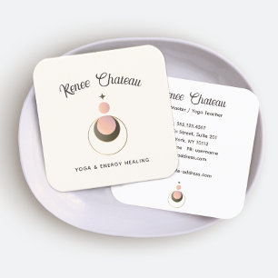 Carte de visite moderne Bobo Céleste Moon Star