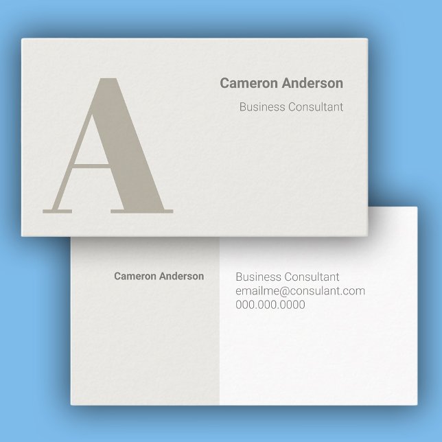 Carte De Visite Moderne Bold Minimal Professionnel (Modern Bold Minimal Professional Business Card)