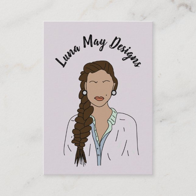 Carte de visite moderne Boss Femme Bijoux (Devant)