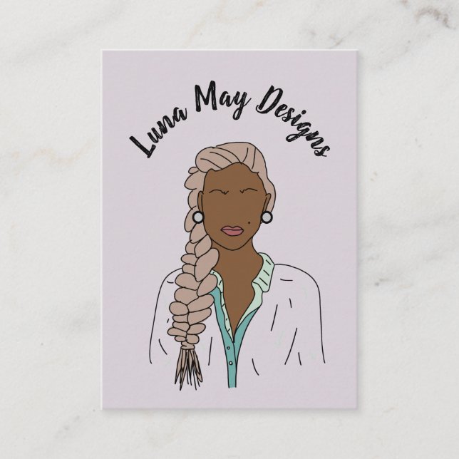 Carte de visite moderne Boss Femme Bijoux (Devant)