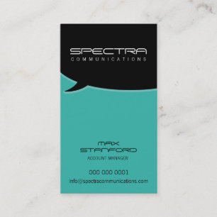 CARTE DE VISITE MODERNE : : bulle 11P d'entretien