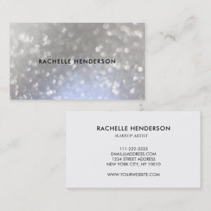 Carte De Visite Moderne chic argent minimaliste professionnel